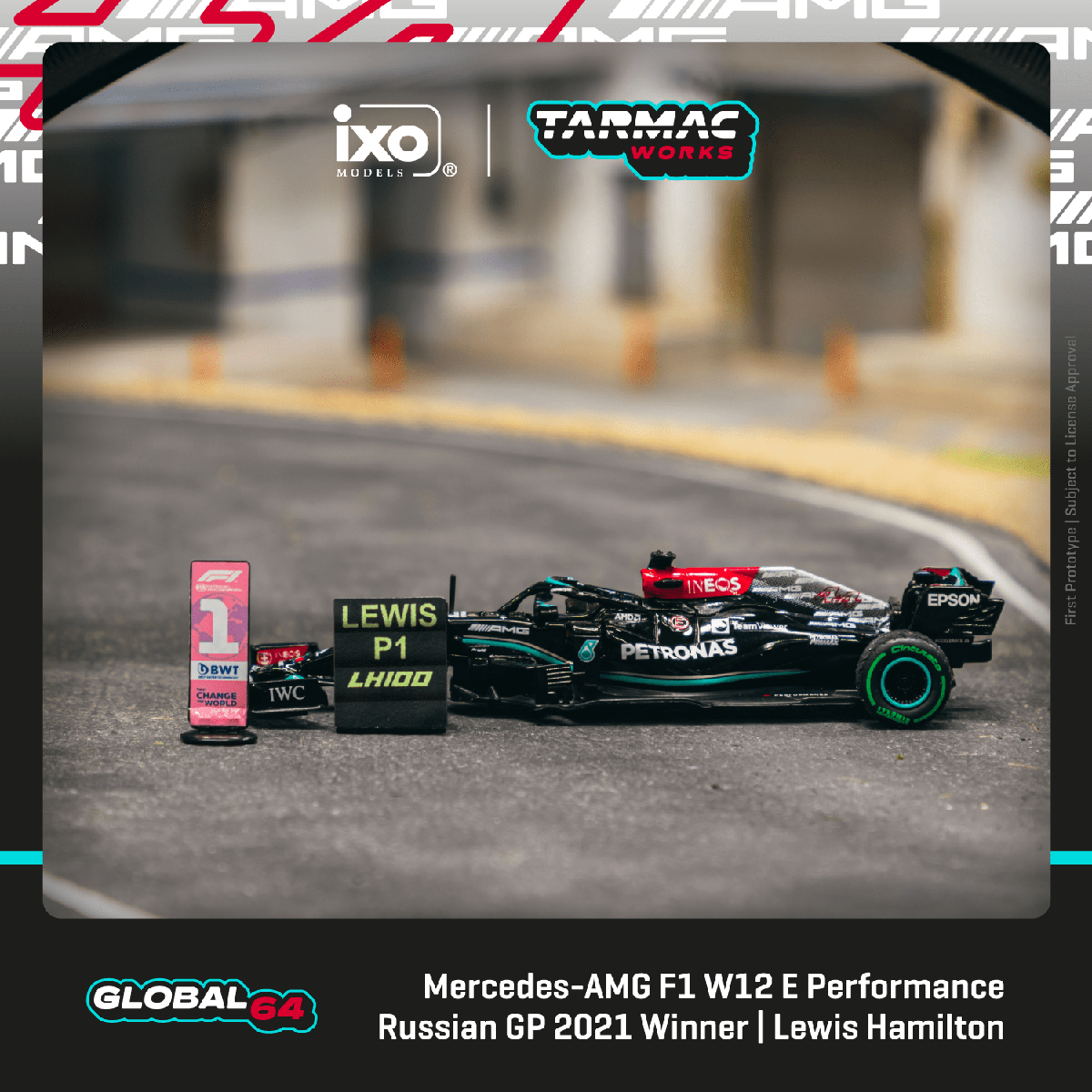 F1 Mercedes Benz AMG W12 E Performance Russian Gp 2021 Winner