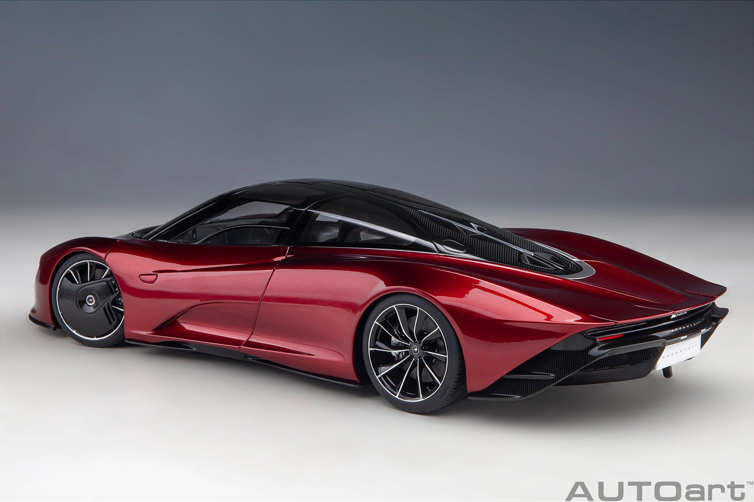 ミニカー tecnomodel McLAREN SPEEDTAIL 2020 McLaren Speedtail 1:18 Autoart Vermelho - 20 anos! Loja on-line de