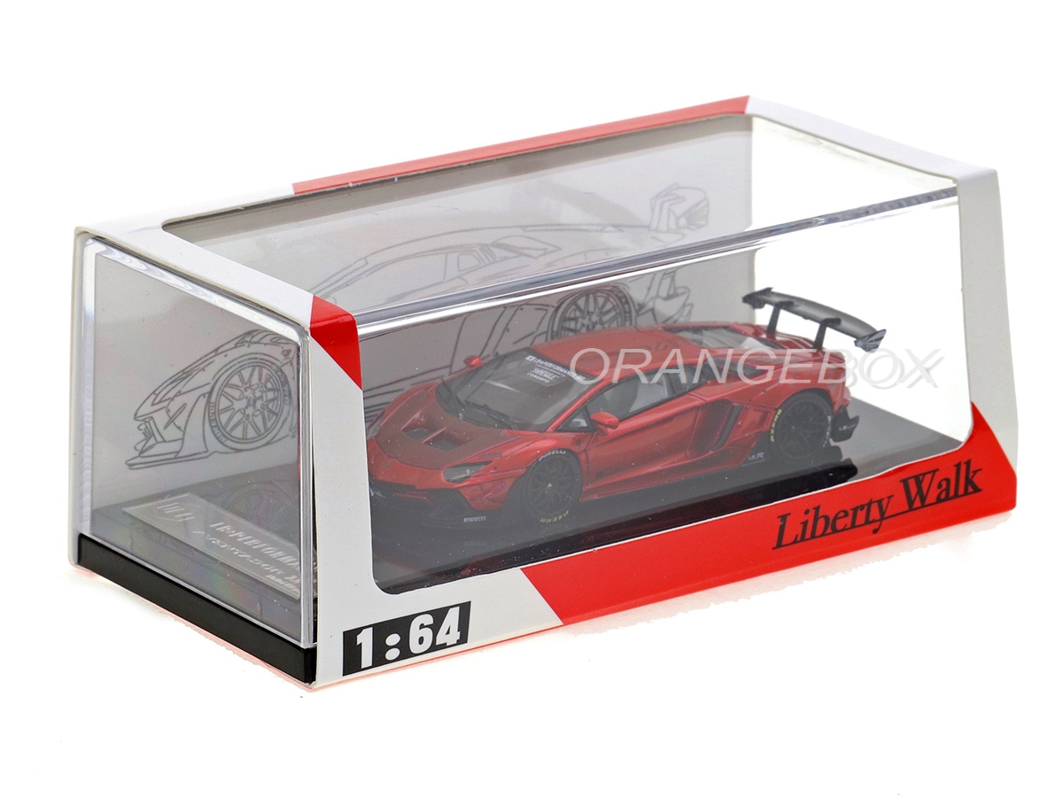 Lamborghini Aventador 2.0 LB Works 1:64 JEC Vermelho - 20 anos