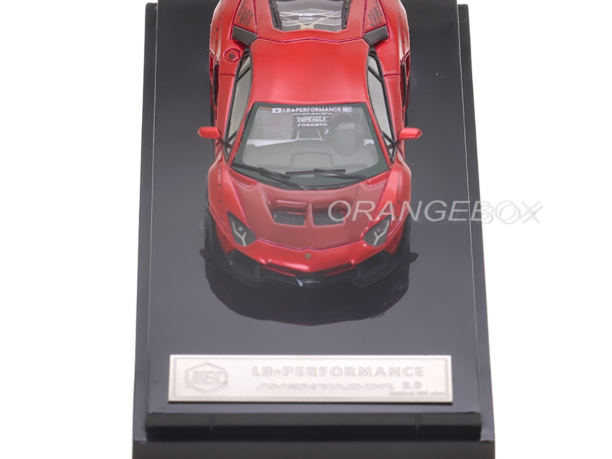 Lamborghini Aventador 2.0 LB Works 1:64 JEC Vermelho - 20 anos