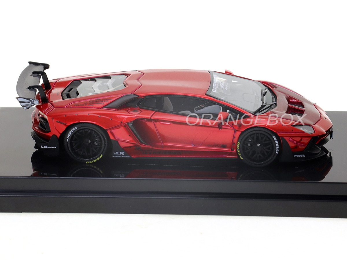 Lamborghini Aventador 2.0 LB Works 1:64 JEC Vermelho - 20 anos