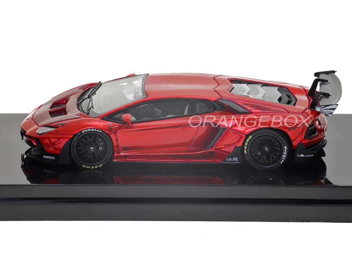 Lamborghini Aventador 2.0 LB Works 1:64 JEC Vermelho - 20 anos
