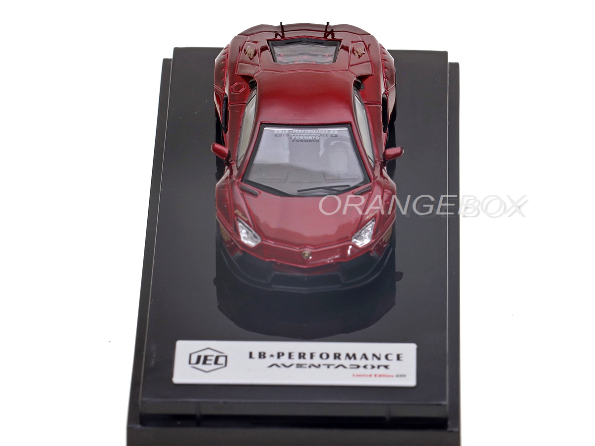 Lamborghini Aventador LP700-4 LB Works 1:64 JEC Vermelho - 20 anos