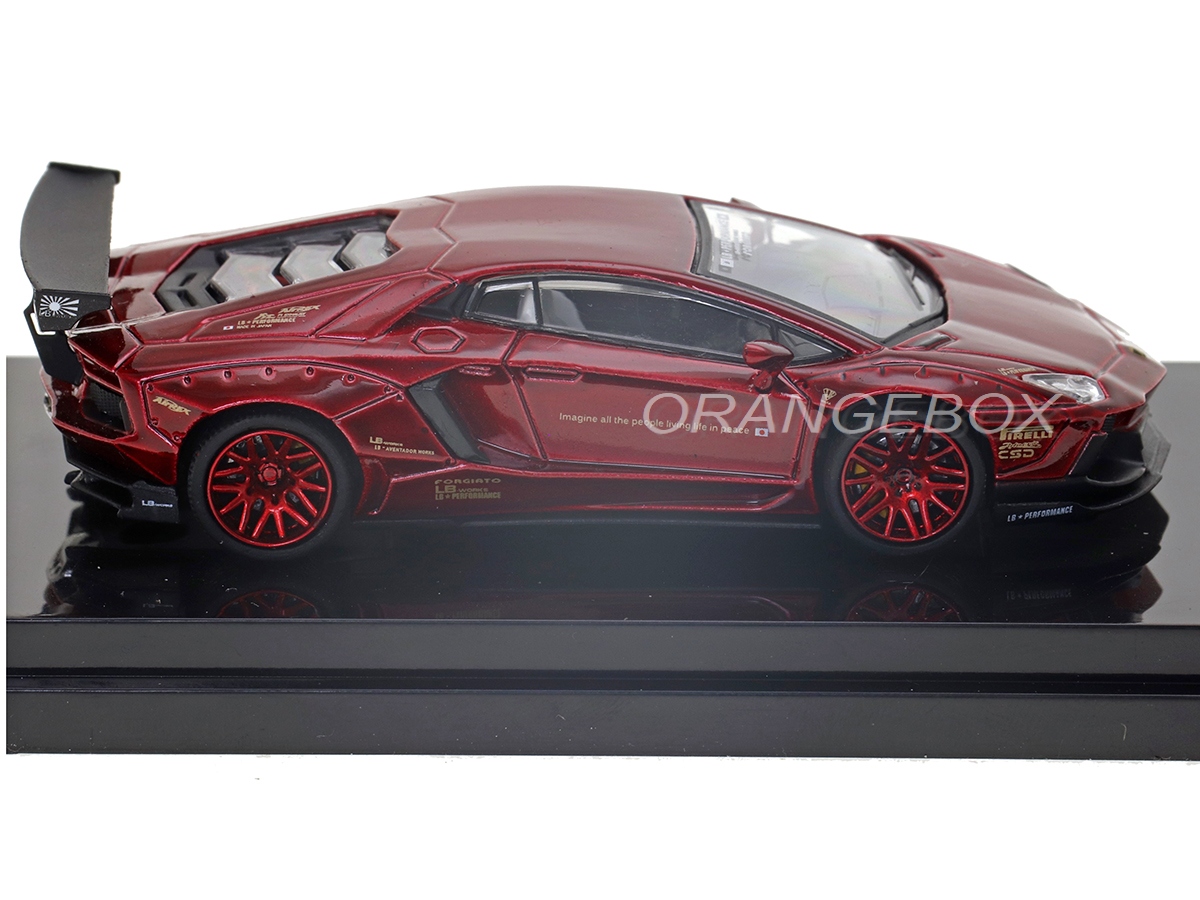 Lamborghini Aventador LP700-4 LB Works 1:64 JEC Vermelho - 20 anos