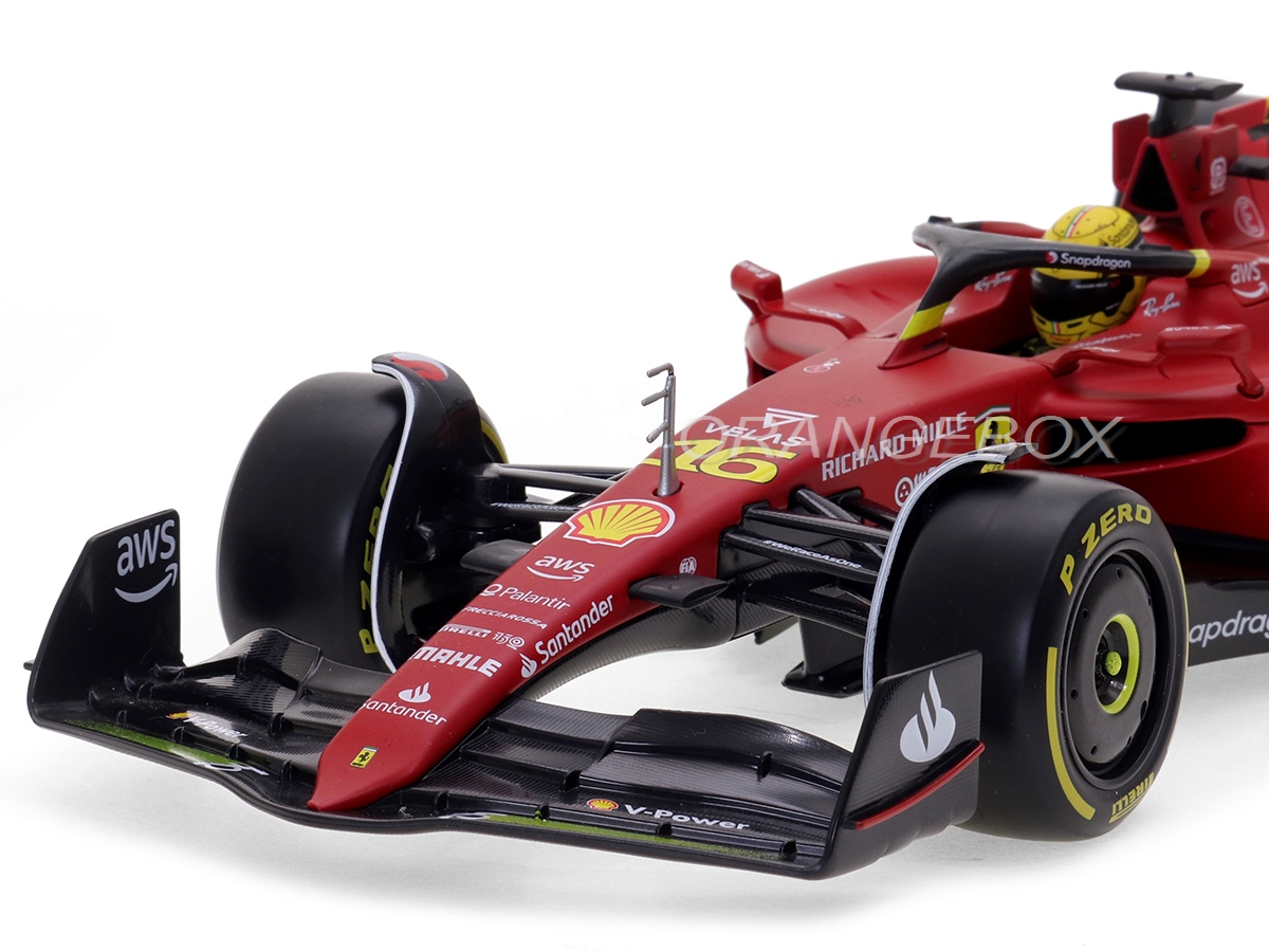 Fórmula 1 Ferrari F1-75 Scuderia 2022 Monza Leclerc 1:18 Bburago