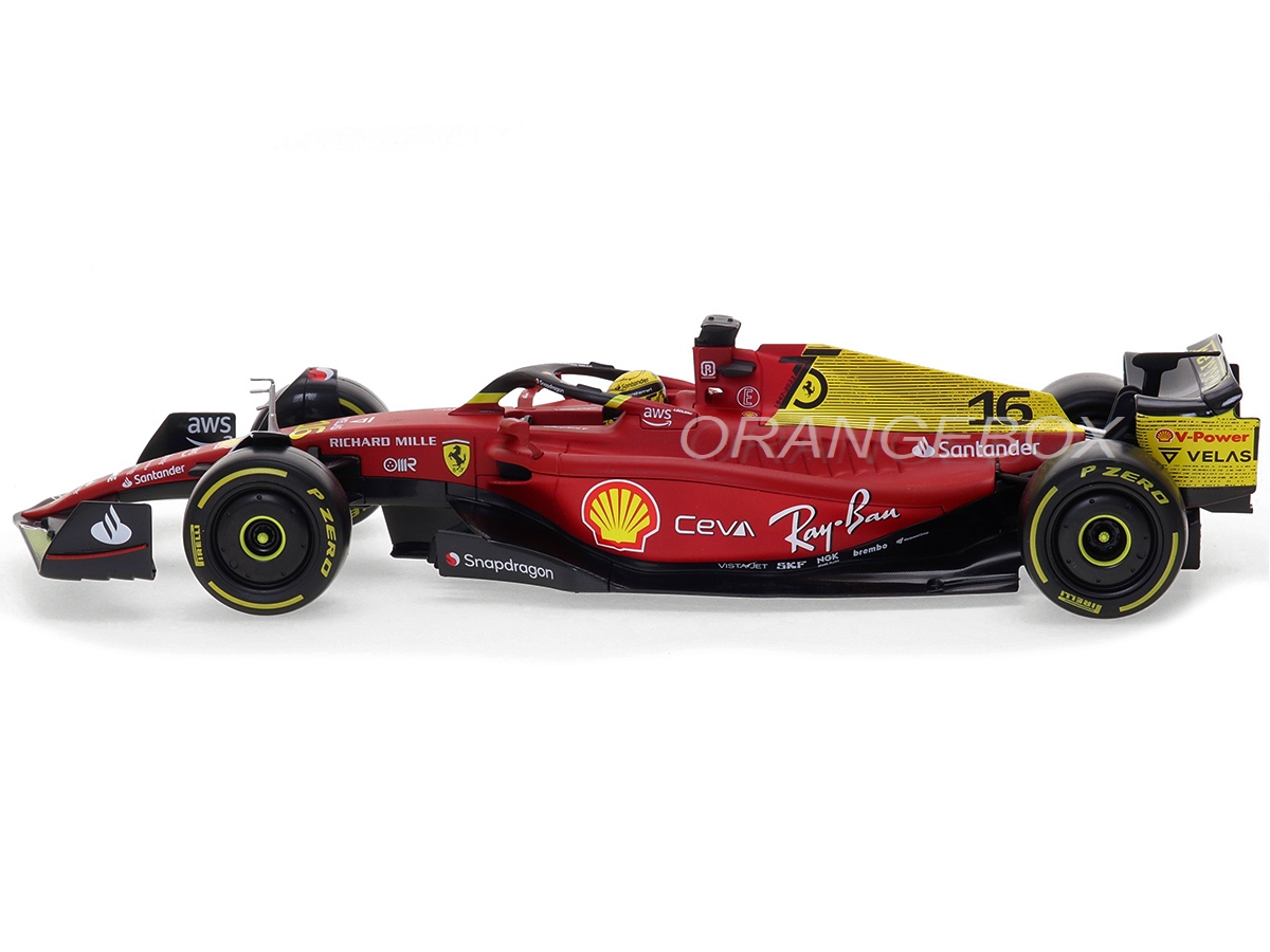 Fórmula 1 Ferrari F1-75 Scuderia 2022 Monza Leclerc 1:18 Bburago