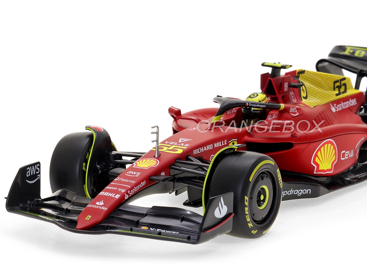 Fórmula 1 Ferrari F1-75 Scuderia 2022 Gp Monza Sainz Jr 1:18