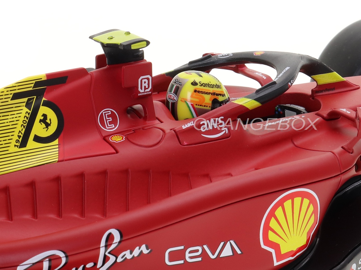 Fórmula 1 Ferrari F1-75 Scuderia 2022 Gp Monza Sainz Jr 1:18