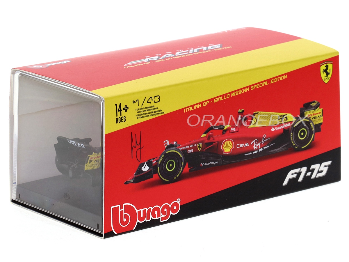 Fórmula 1 Ferrari F1-75 Scuderia 2022 Gp Monza Sainz 1:43 Bburago