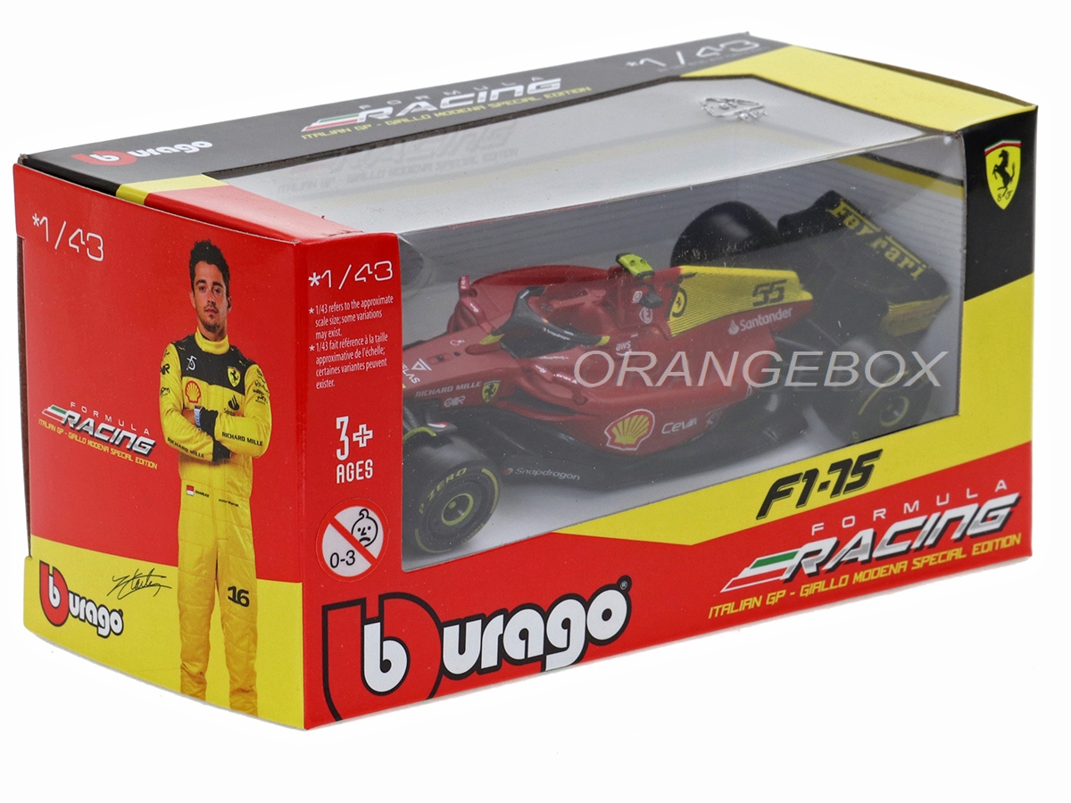 Fórmula 1 Ferrari F1-75 Scuderia 2022 Gp Monza Sainz 1:43 Bburago