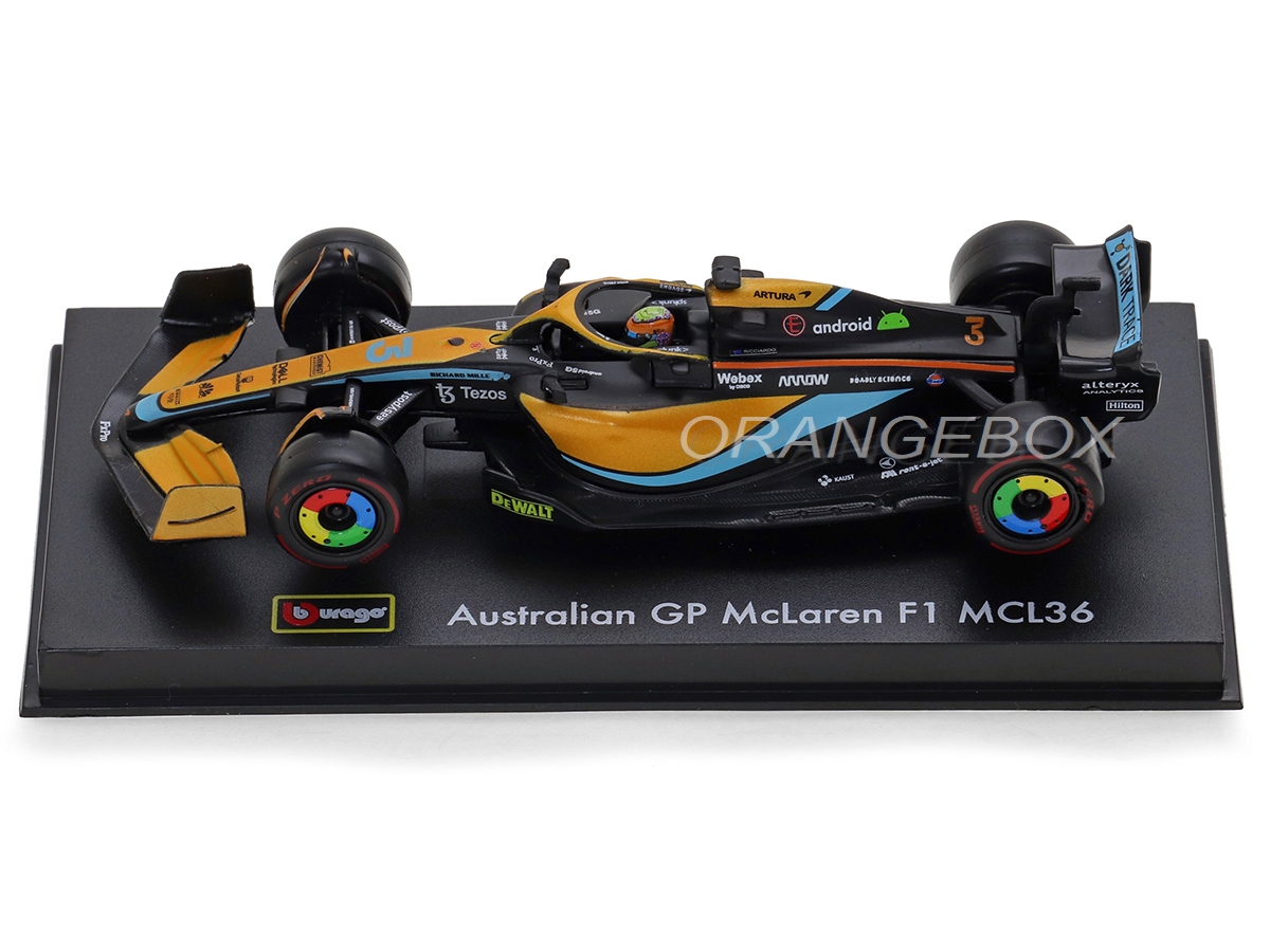 Fórmula 1 McLaren MCL36 2022 Gp Australia Daniel Ricciardo 1:43