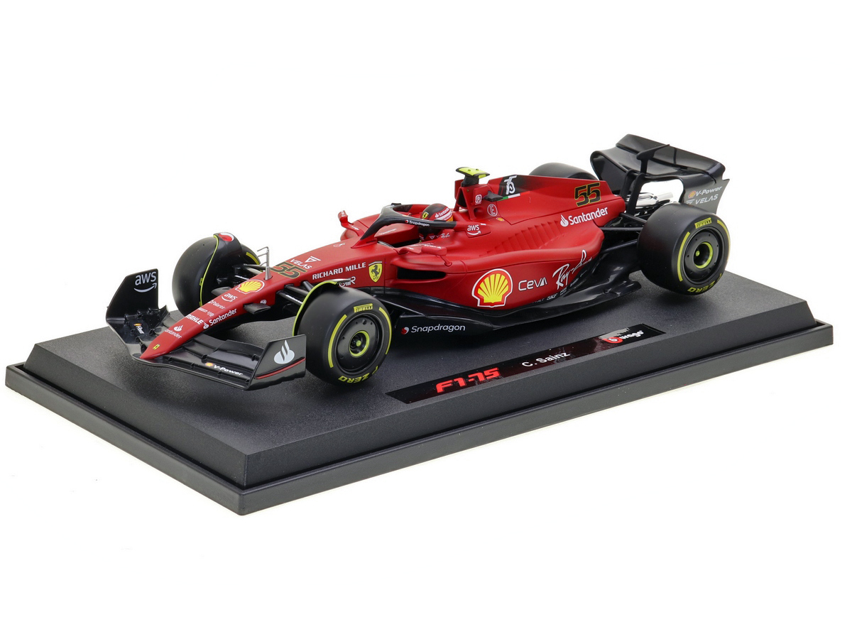 Fórmula 1 Ferrari F1-75 Scuderia 2022 Carlos Sainz Jr 1:18 Bburago