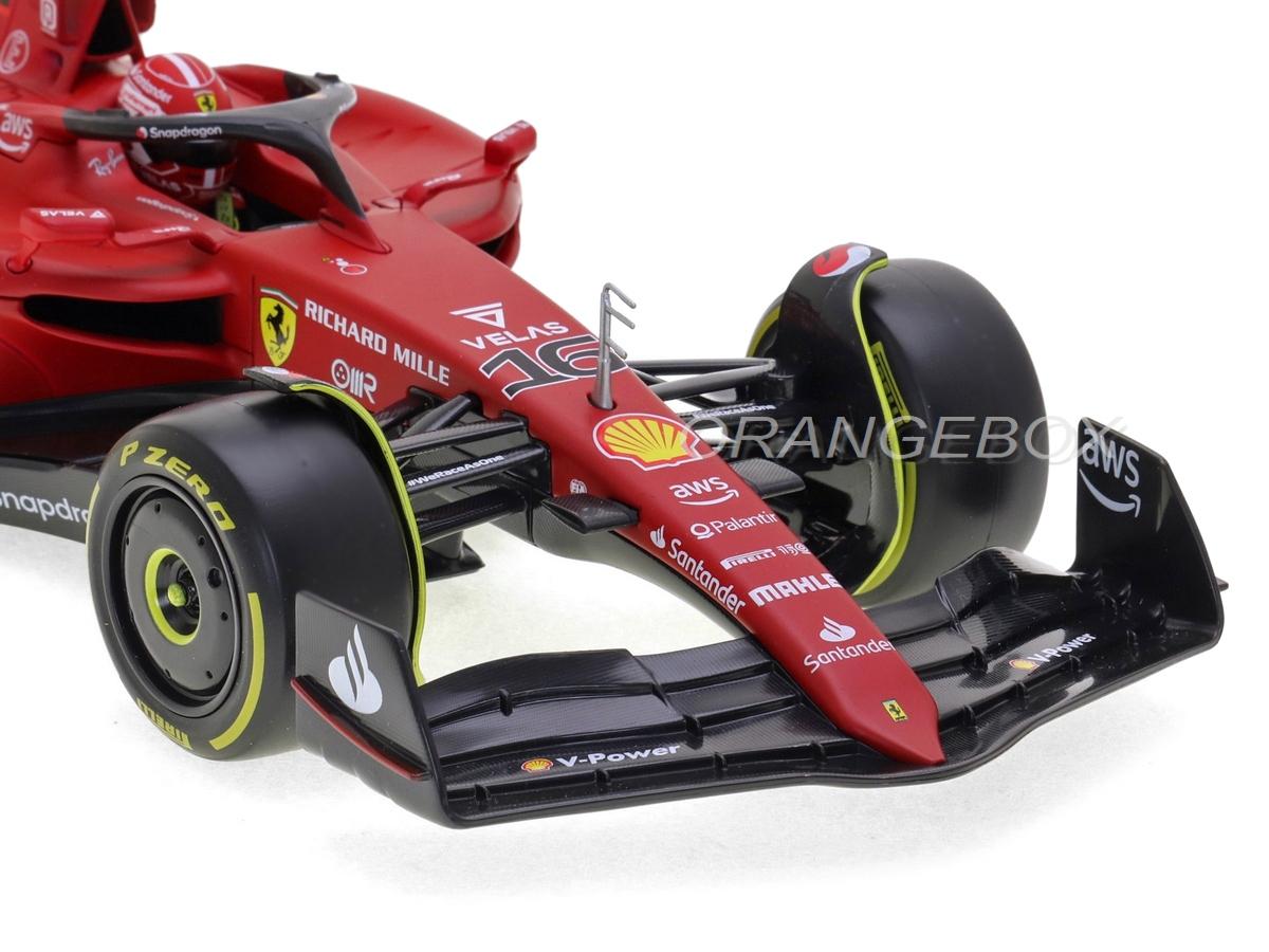 Fórmula 1 Ferrari F1-75 Scuderia 2022 Charles Leclerc 1:18 Bburago