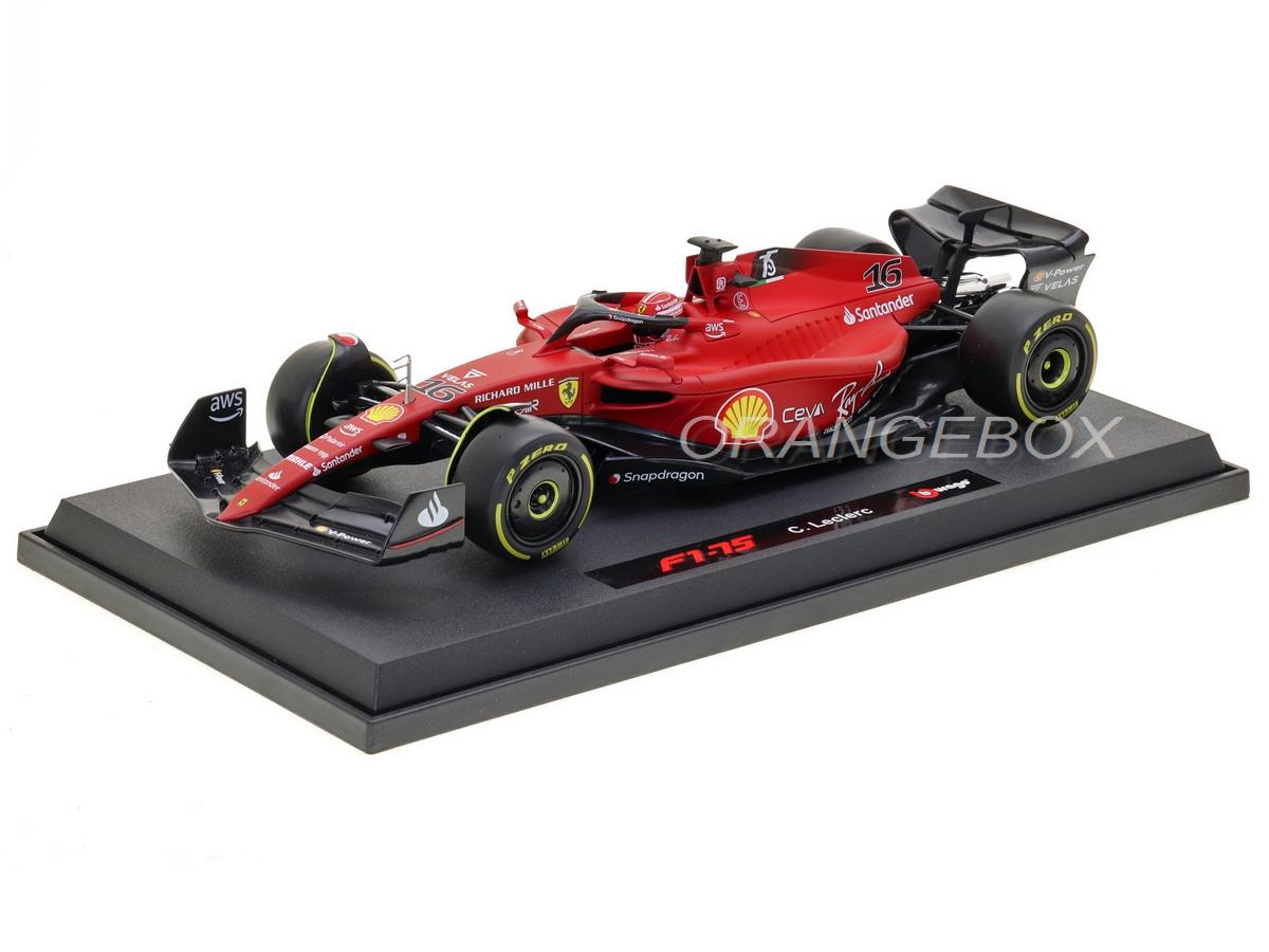 Fórmula 1 Ferrari F1-75 Scuderia 2022 Charles Leclerc 1:18 Bburago