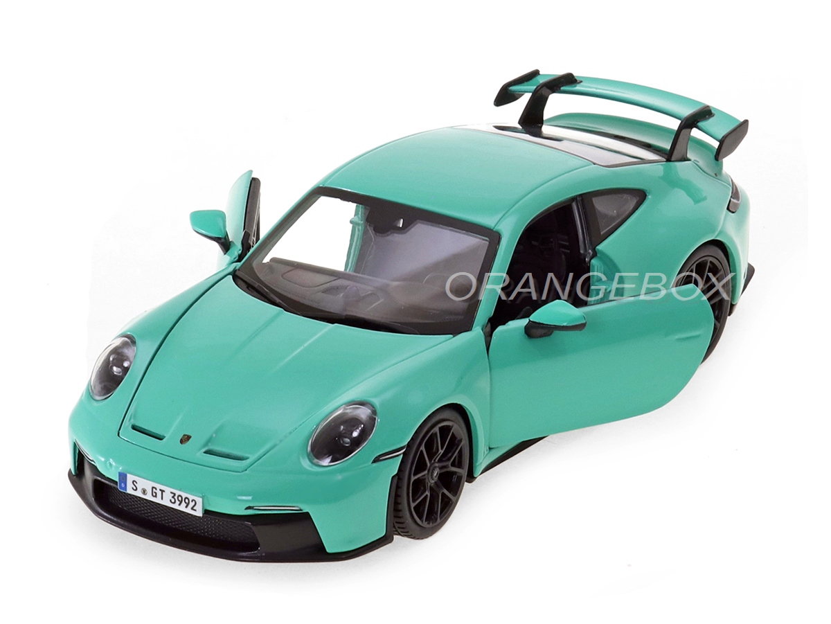 Burago  ポルシェGT3 Porsche 911 GT3 (992) 2021 1:24 Bburago Verde - 19 anos! Loja on
