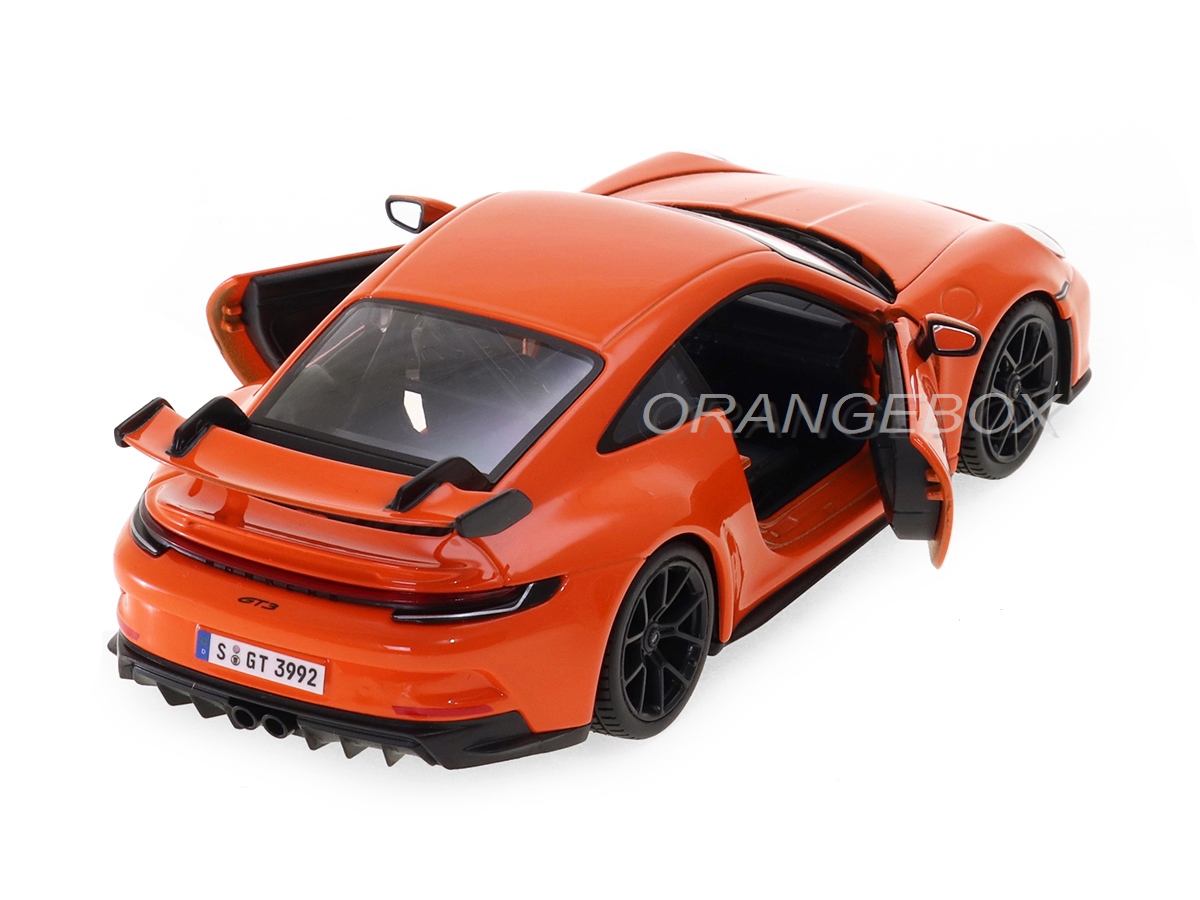 Porsche 911 GT3 (992) 2021 1:24 Bburago Laranja - 19 anos! Loja on