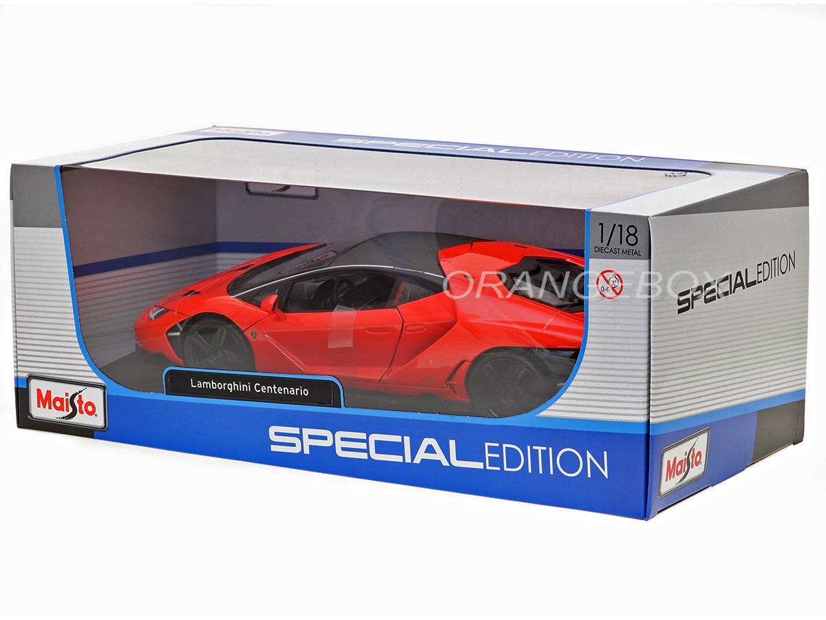 Lamborghini Centenario Maisto 1:18 Laranja - 20 anos! Loja on-line