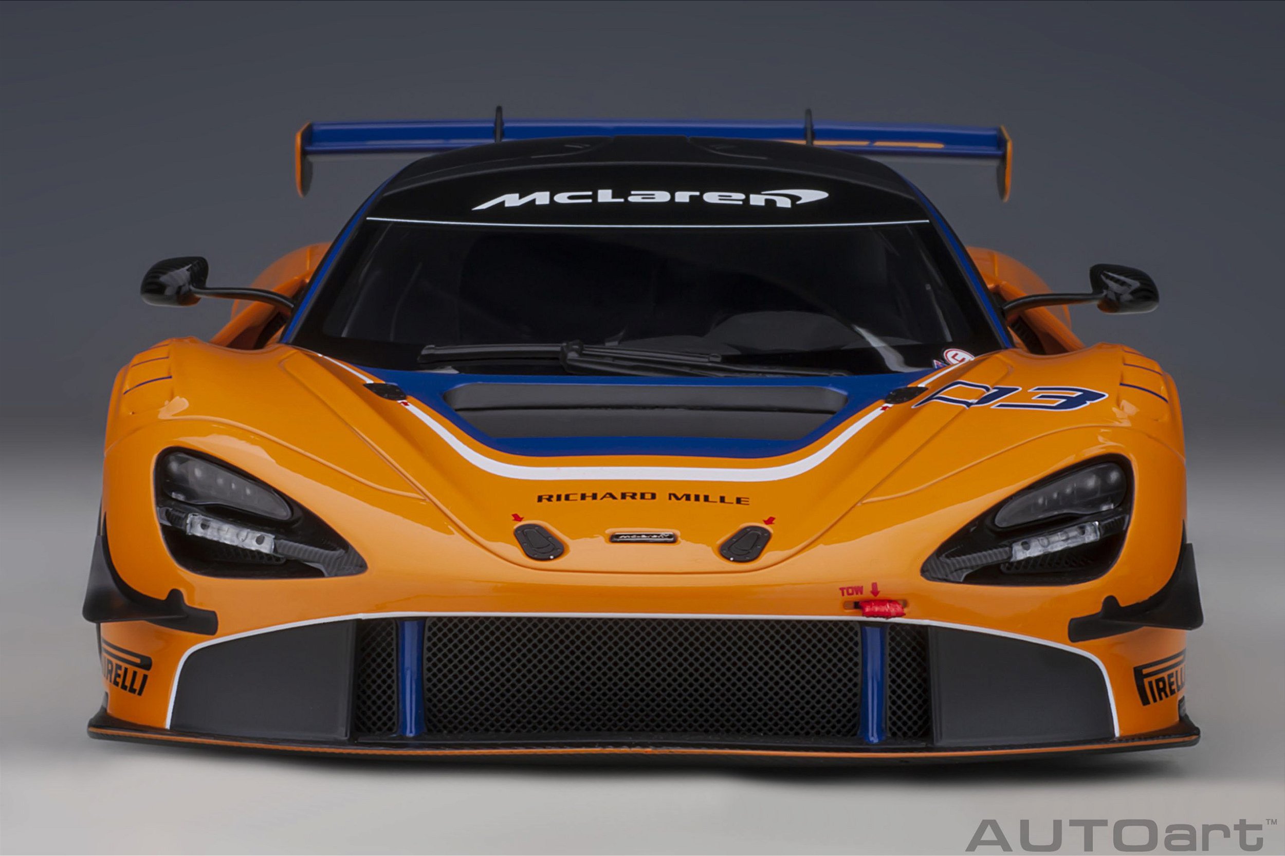 Mc Laren 720S GT3 1:18 Autoart Laranja - 20 anos! Loja on-line de