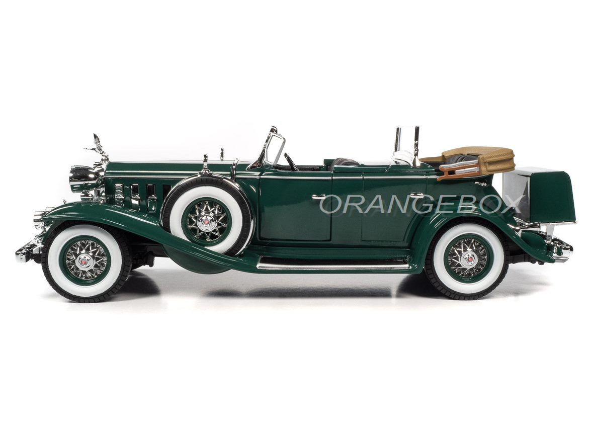 Cadillac V16 Sport Phaeton 1932 1:18 Autoworld Verde - 20 anos