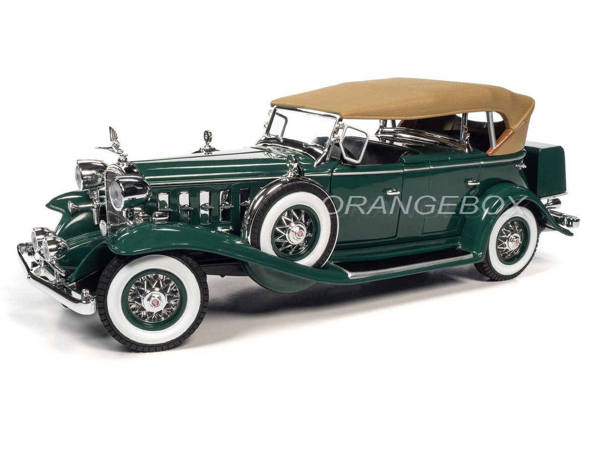 Cadillac V16 Sport Phaeton 1932 1:18 Autoworld Verde - 20 anos