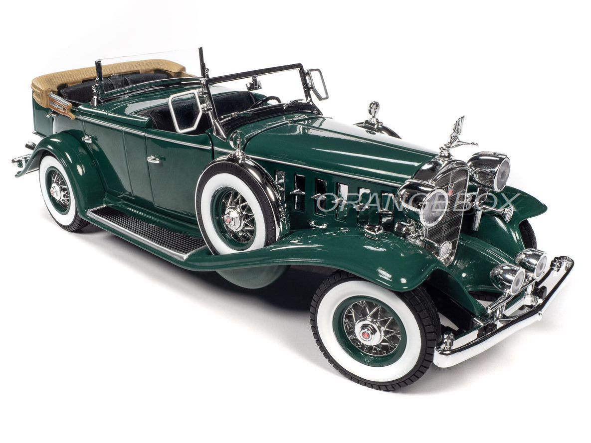 Cadillac V16 Sport Phaeton 1932 1:18 Autoworld Verde - 20 anos