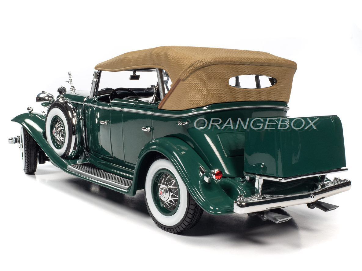 Cadillac V16 Sport Phaeton 1932 1:18 Autoworld Verde - 20 anos