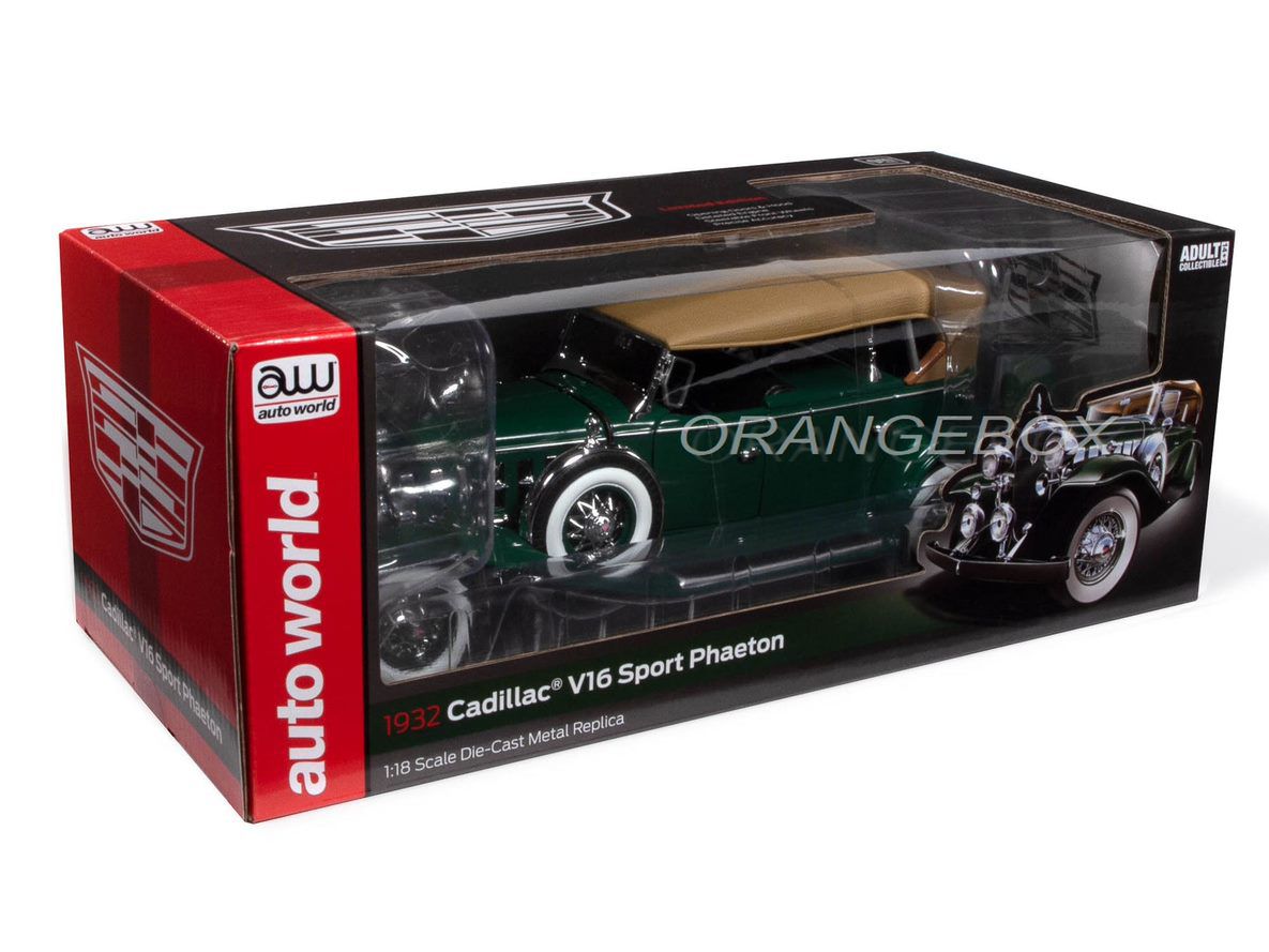 cadillacgreen 6196ページ Cadillac V16 Sport Phaeton 1932 1:18 Autoworld Verde - 20 anos