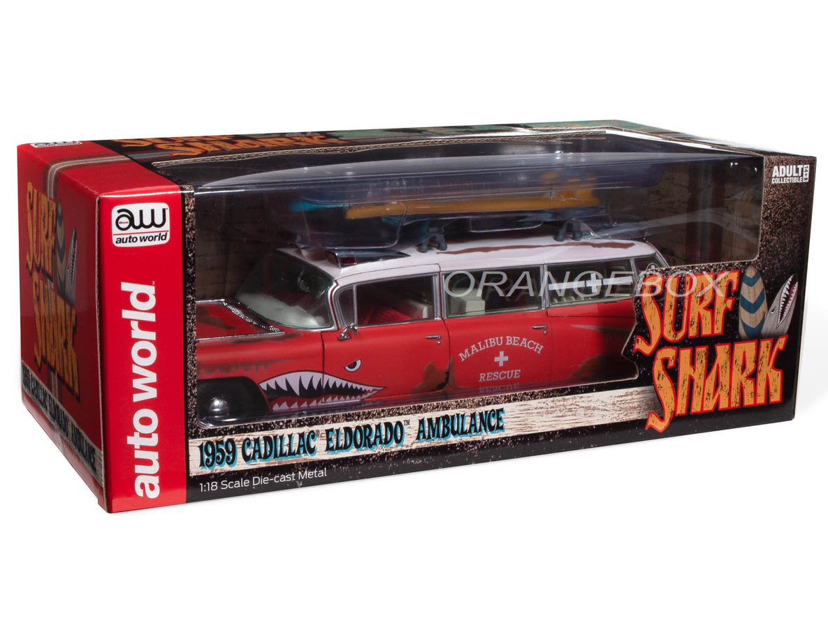 Cadillac Eldorado Ambulance 1959 Surf Shark 1:18 Autoworld - 20