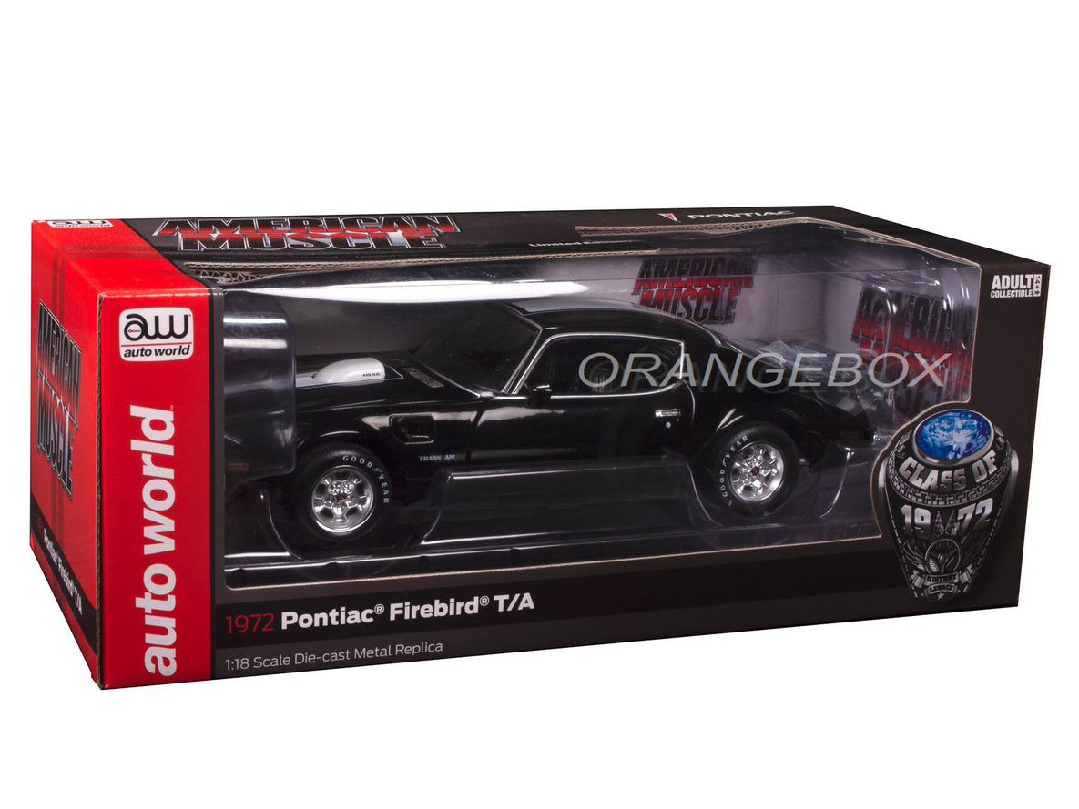 Pontiac Firebird T/A 1972 1:18 Autoworld Preto - 20 anos! Loja on