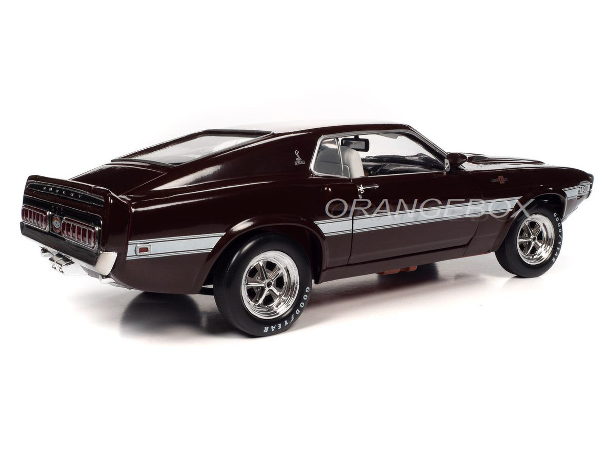 Shelby GT-500 1969 1:18 Autoworld Marrom - 20 anos! Loja on-line