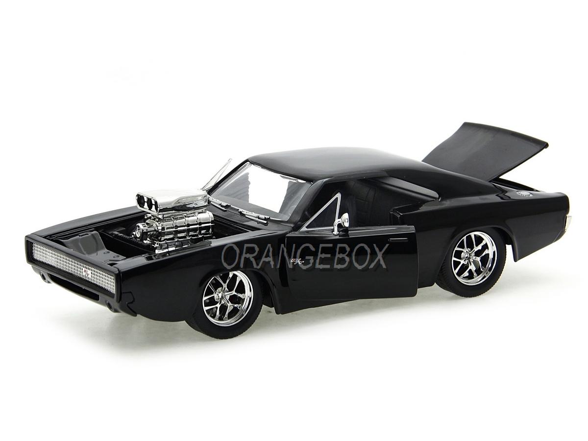 Dodge Charger R/T Velozes e Furiosos + FIgura Dom Jada Toys 1:24