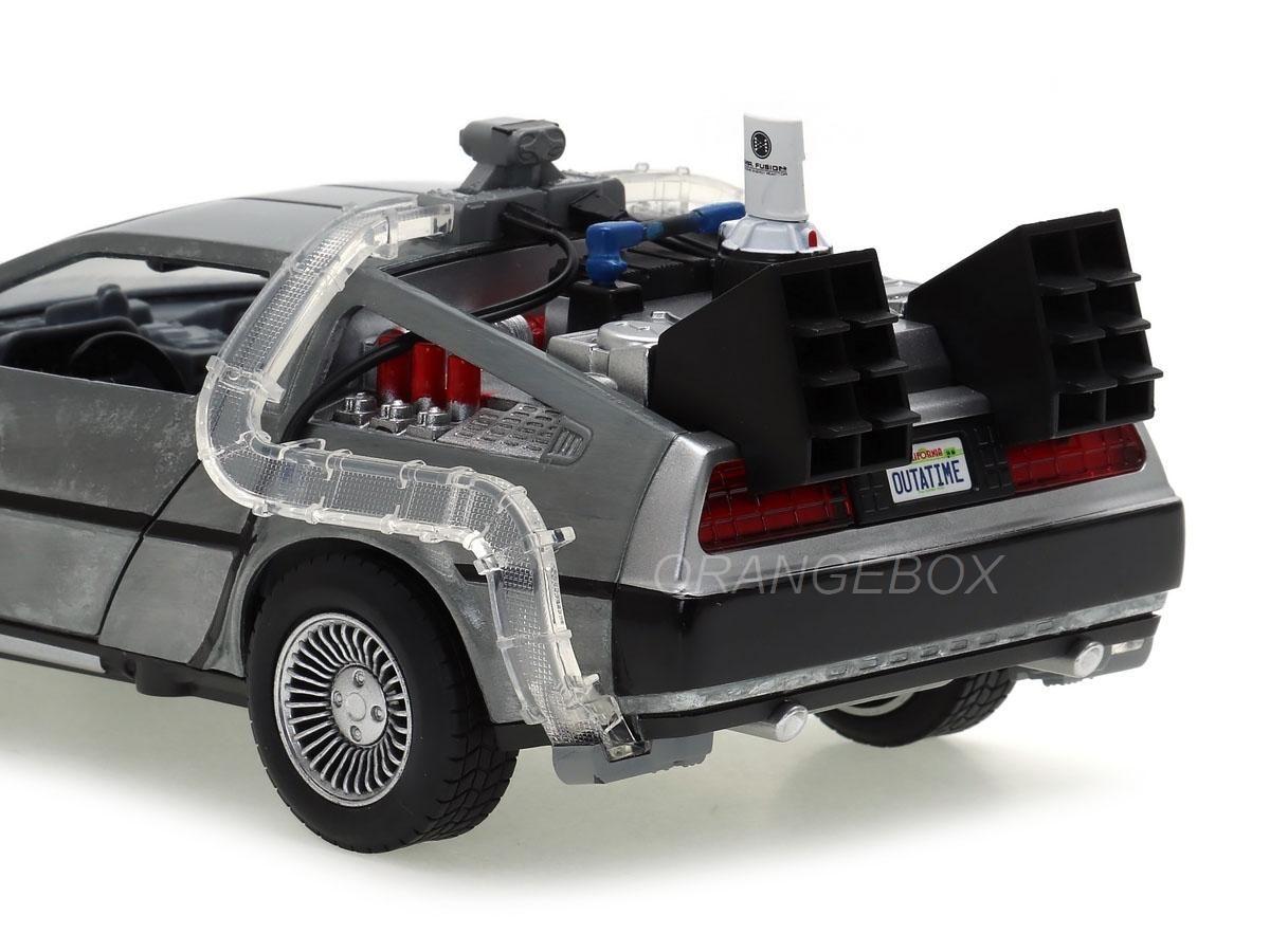 BACK TO THE FUTURE 2 デロリアン 1/18 Delorean Back to The Future II Time Machine Jada Toys 1:24 (com