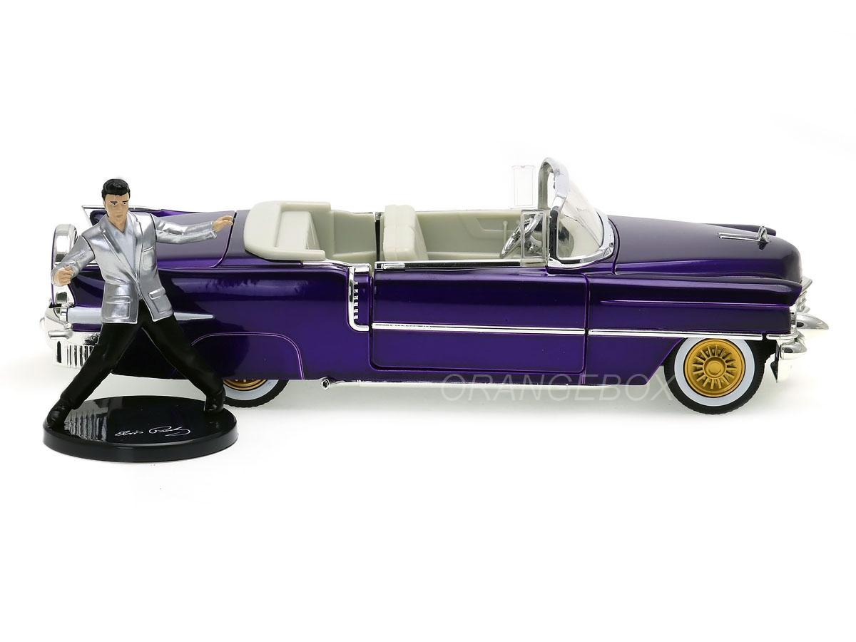 Cadillac Eldorado Convertible Purple 1956 Jada Toys 1:24 + Figura