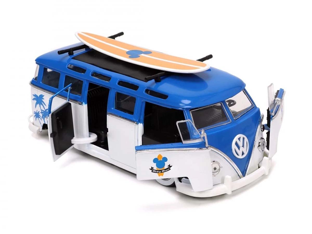 Volkswagen Kombi T1 Bus Disney Jada Toys 1:24 + Figura Mickey