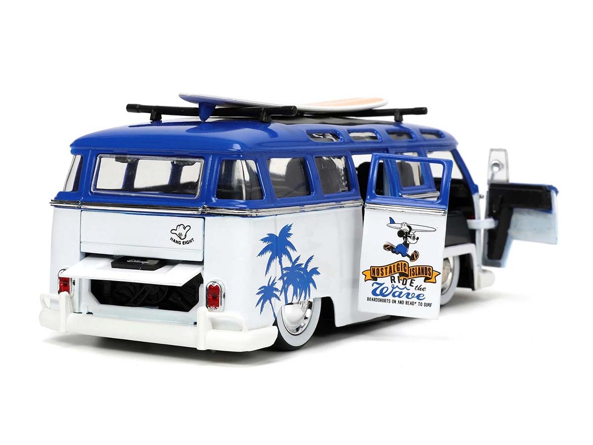 Jada Toys Bus VW 1:24 HWR 1963 + Figurine Parlante Cookie Monster S Street Voiture Miniature De Collection 31751bl Bl Amz B08