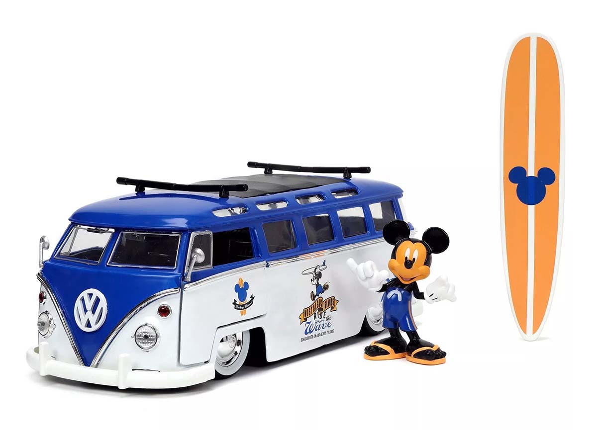 Volkswagen Kombi T1 Bus Disney Jada Toys 1:24 + Figura Mickey