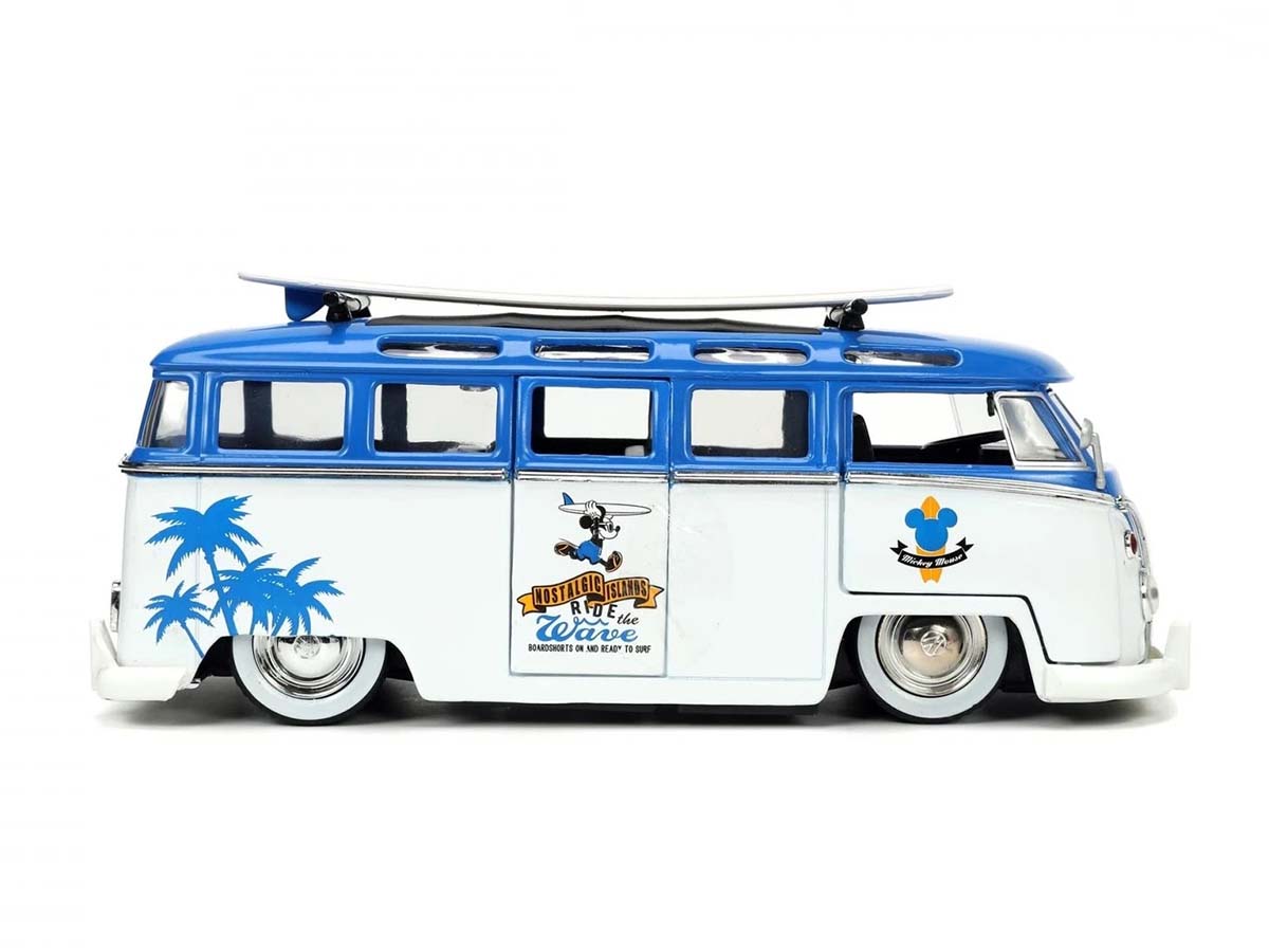 Volkswagen Kombi T1 Bus Disney Jada Toys 1:24 + Figura Mickey