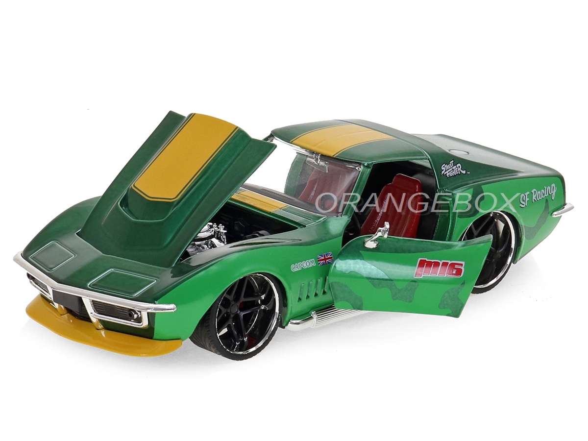 Chevrolet Corvette Stingray ZL1 1969 Street Fighter + Figura Cammy