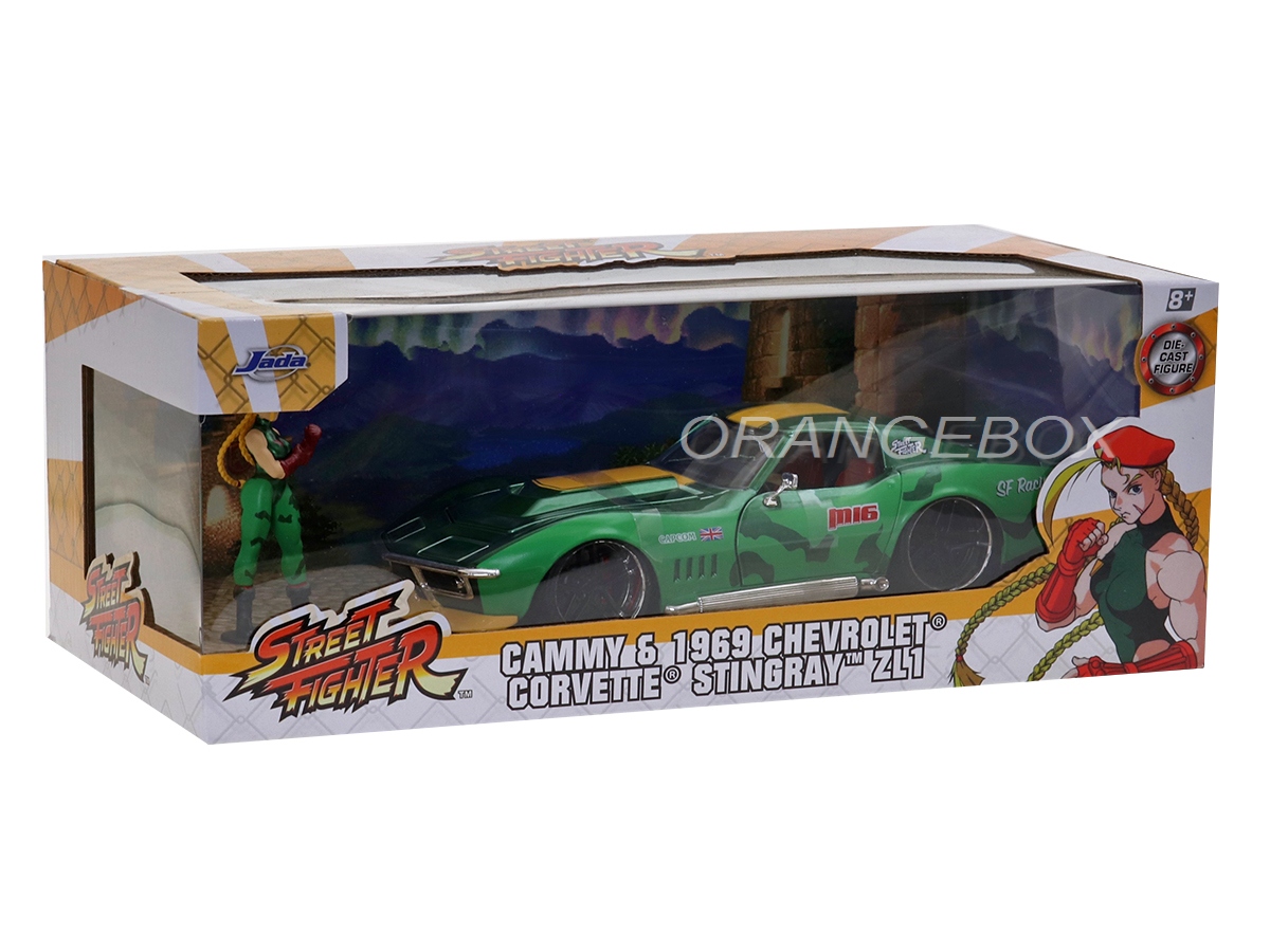 Chevrolet Corvette Stingray ZL1 1969 Street Fighter + Figura Cammy