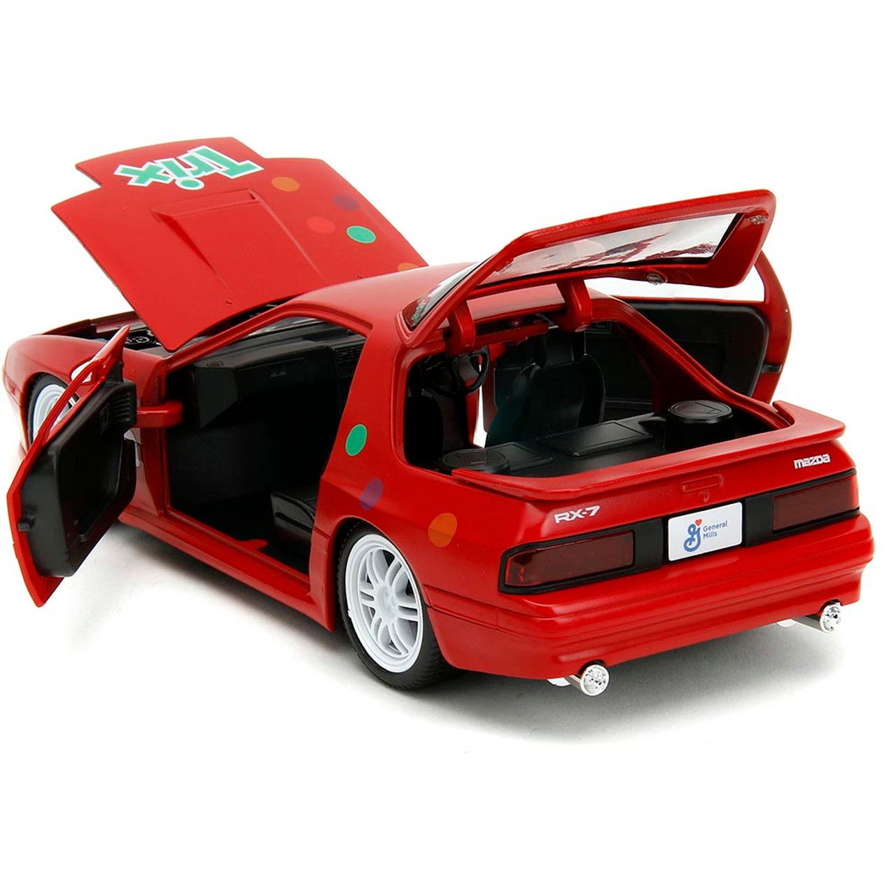 Mazda RX-7 1985 + Figura Coelho Trix Jada Toys 1:24 - 20 anos