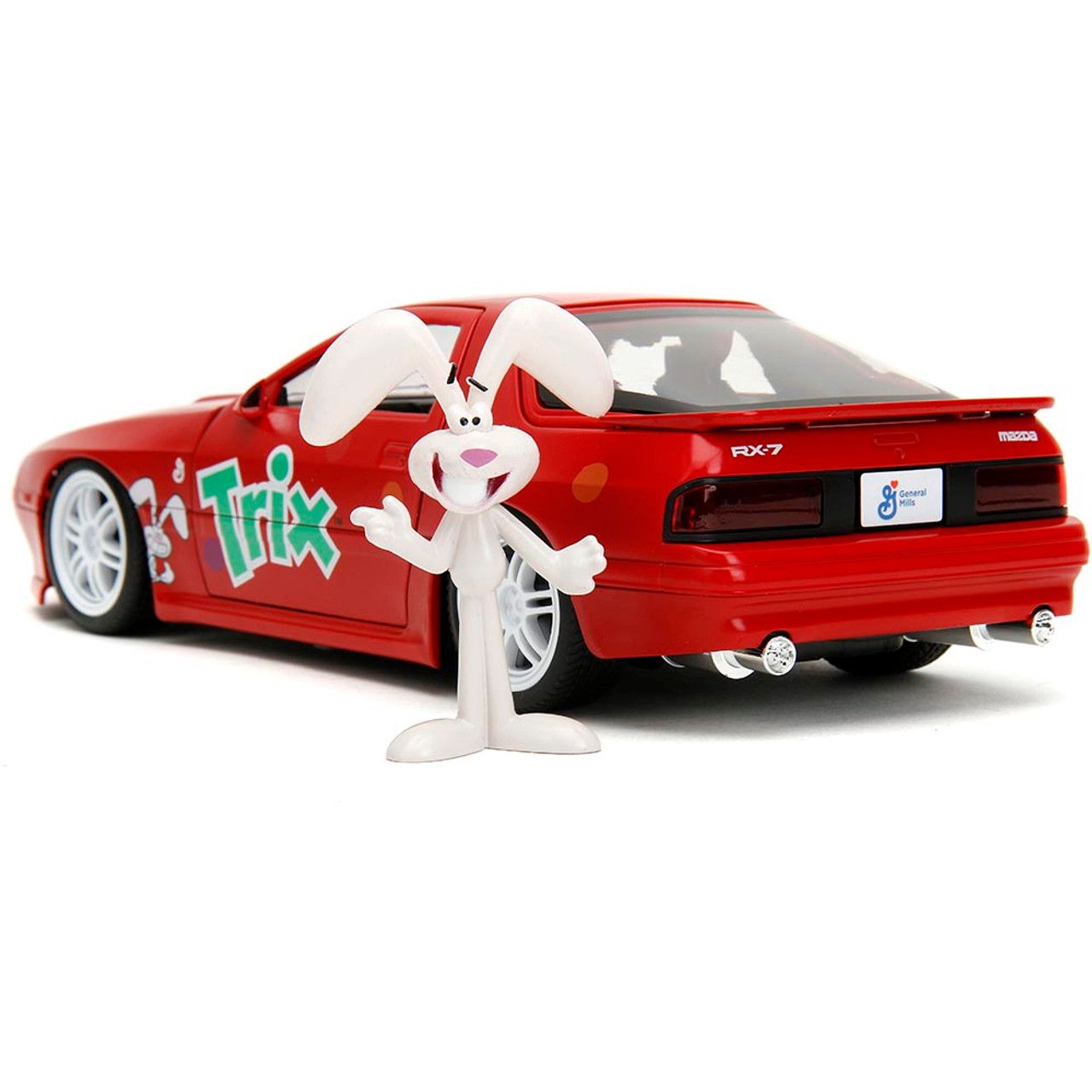 Mazda RX-7 1985 + Figura Coelho Trix Jada Toys 1:24 - 20 anos