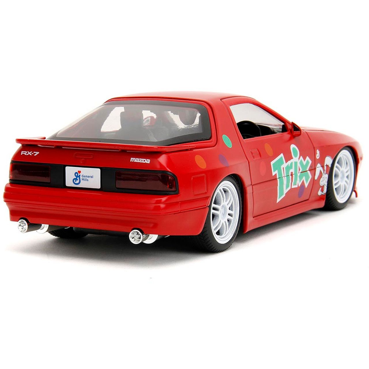 Mazda RX-7 1985 + Figura Coelho Trix Jada Toys 1:24 - 20 anos