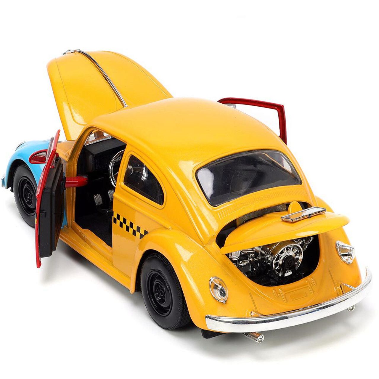 Volkswagen Fusca 1959 Oscar The Grouch + Figura Jada Toys 1:24