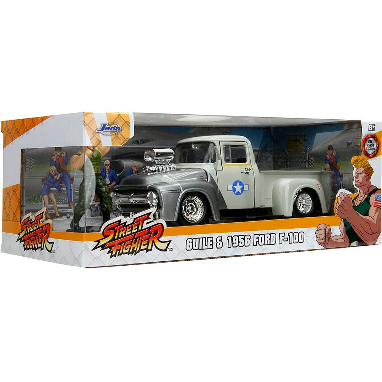 Ford F-100 1956 Street Fighter + Figura Guile Jada Toys 1:24 - 20