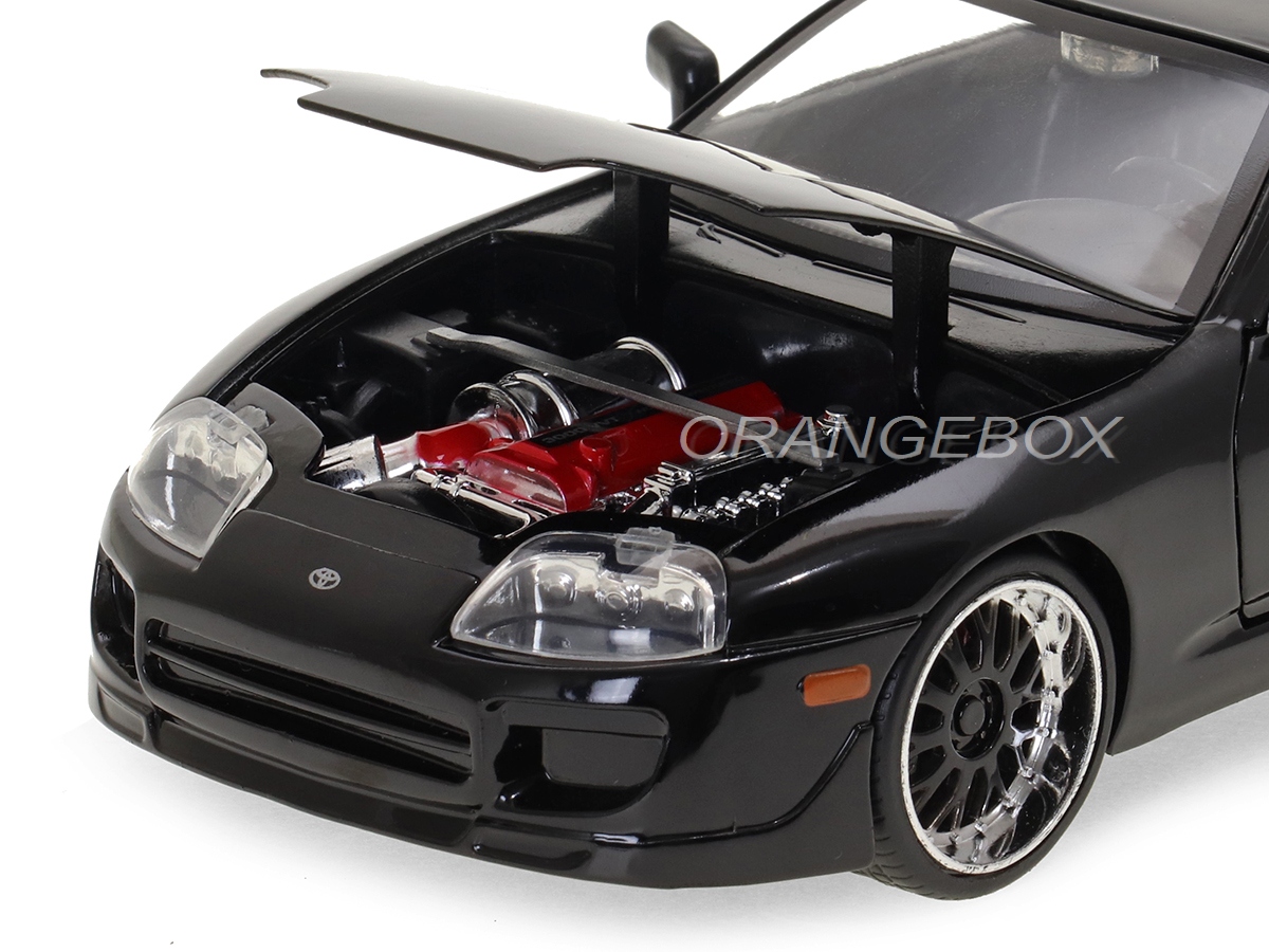 1995 Toyota Supra ダイキャスト ミニカー Toyota Supra 1995 Velozes e Furiosos 5 Jada Toys 1:24 - 19 anos