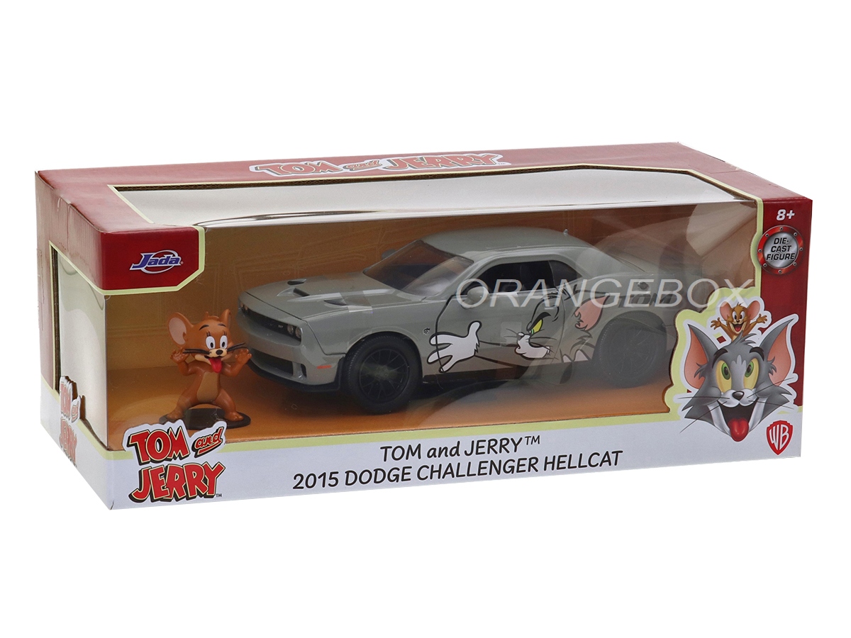 JADA トムとジェリー 2015 ダッジ・チャレンジャー・ヘルキャット Dodge Challenger SRT Hellcat 2015 Tom & Jerry + Figura Jerry Jada
