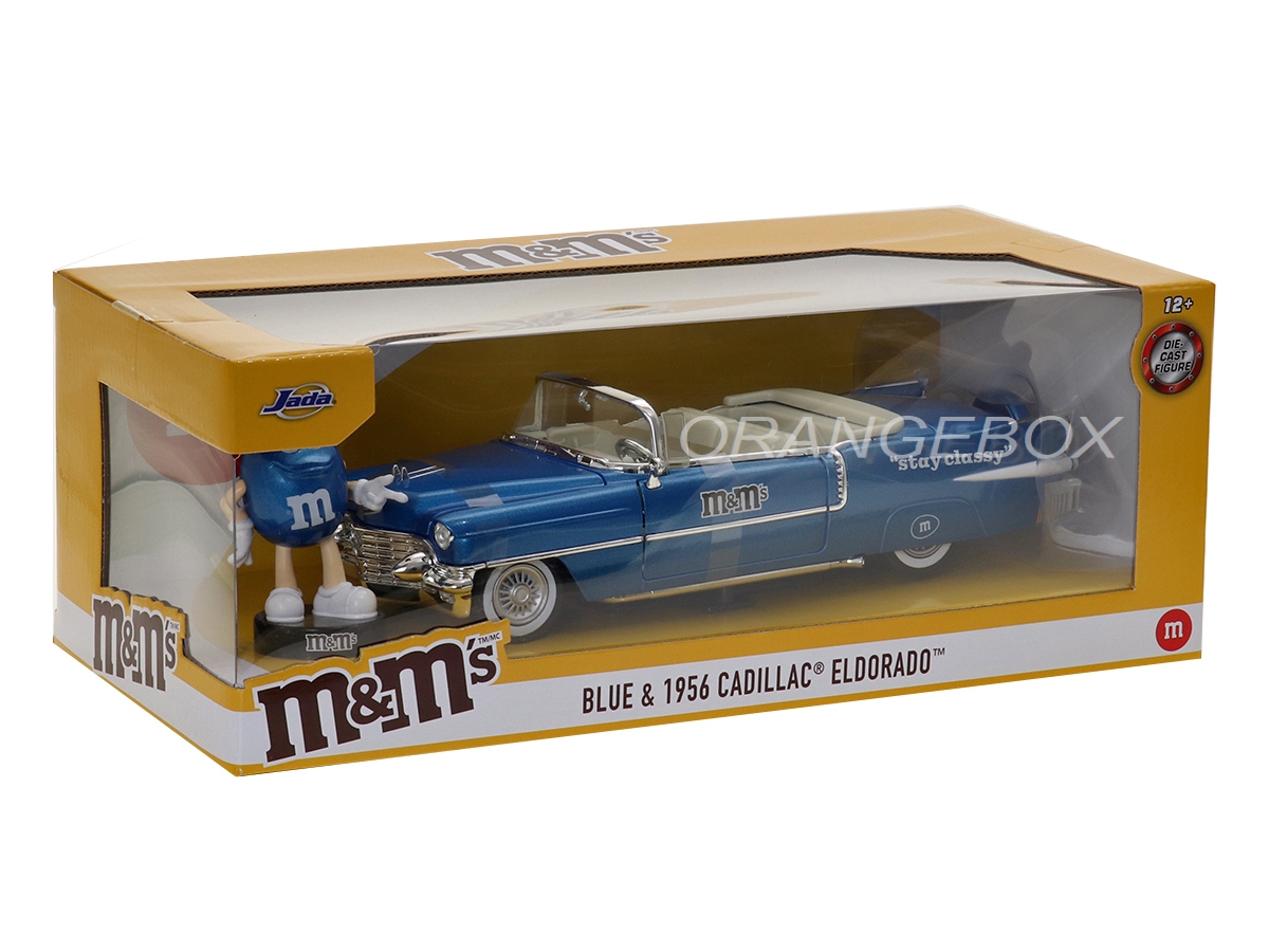 Cadillac Eldorado 1956 M&M + Figura Jada Toys 1:24 - 18 anos