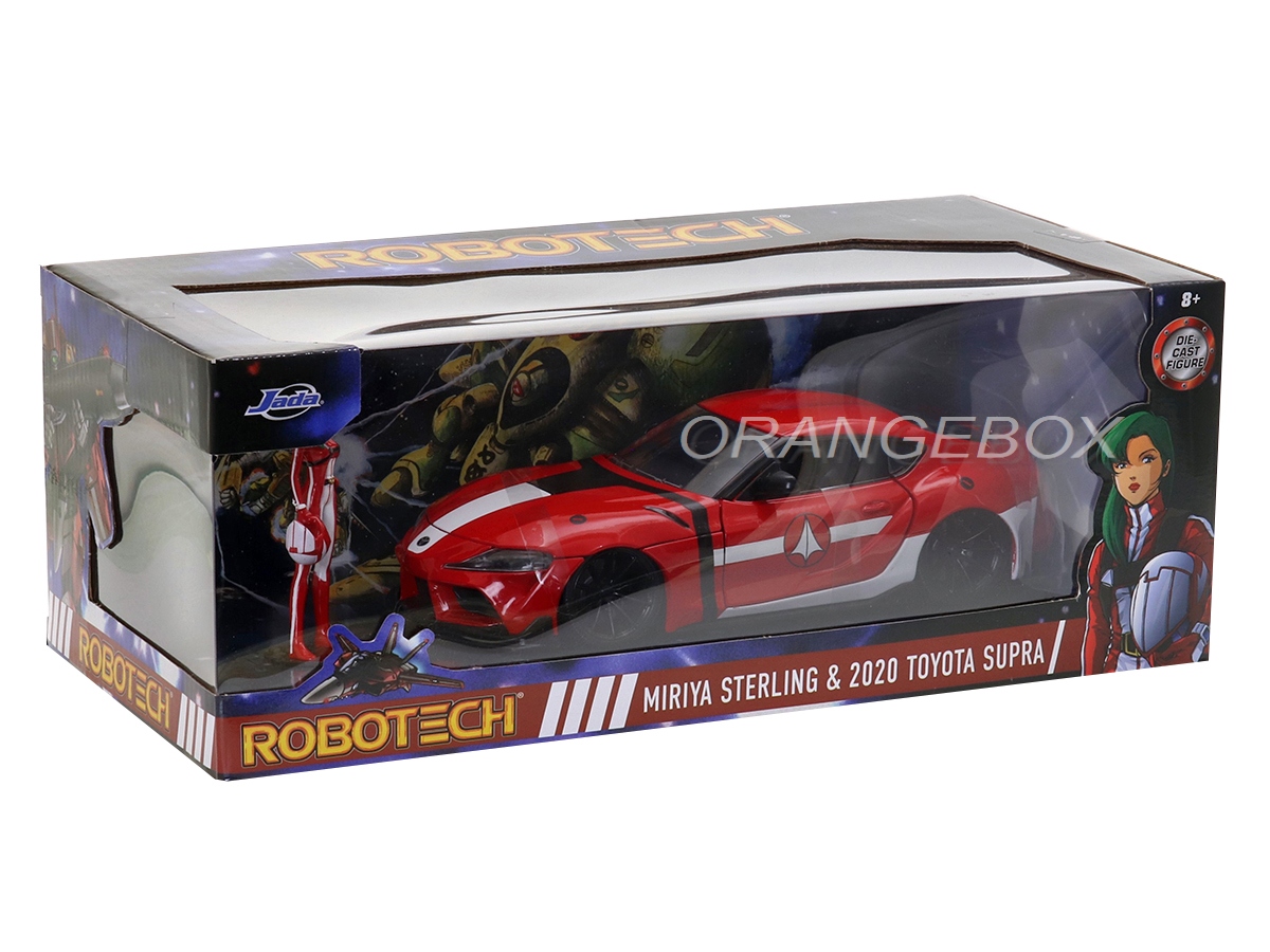 Jadatoys 1:24 Toyota Supra MK5 Series De Televisión Robotech Con Figura Miriya Sterling Rojo 253255053