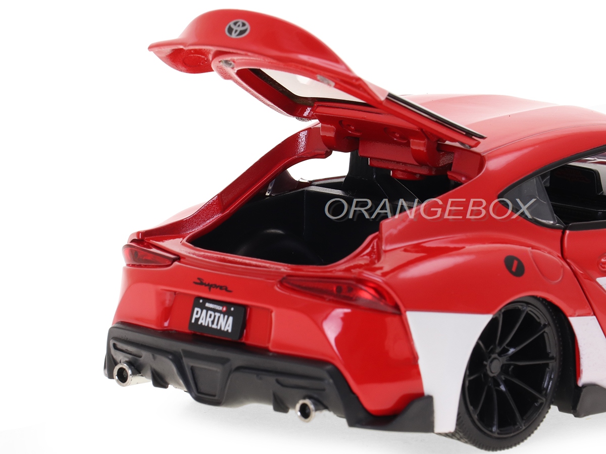 Toyota Supra 2020 Robotech + Figura Miriya Sterling Jada Toys 1:24