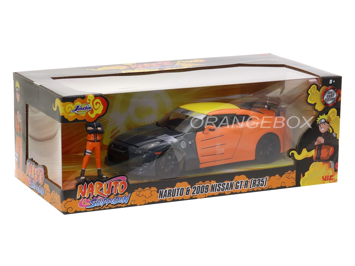 tk　ジオラマ&R35×1 Nissan GT-R (R35) 2009 Naruto Shippuden 1:24 Jada Toys + Figura